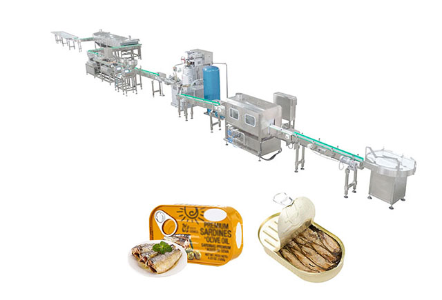 沙丁鱼罐头生产线